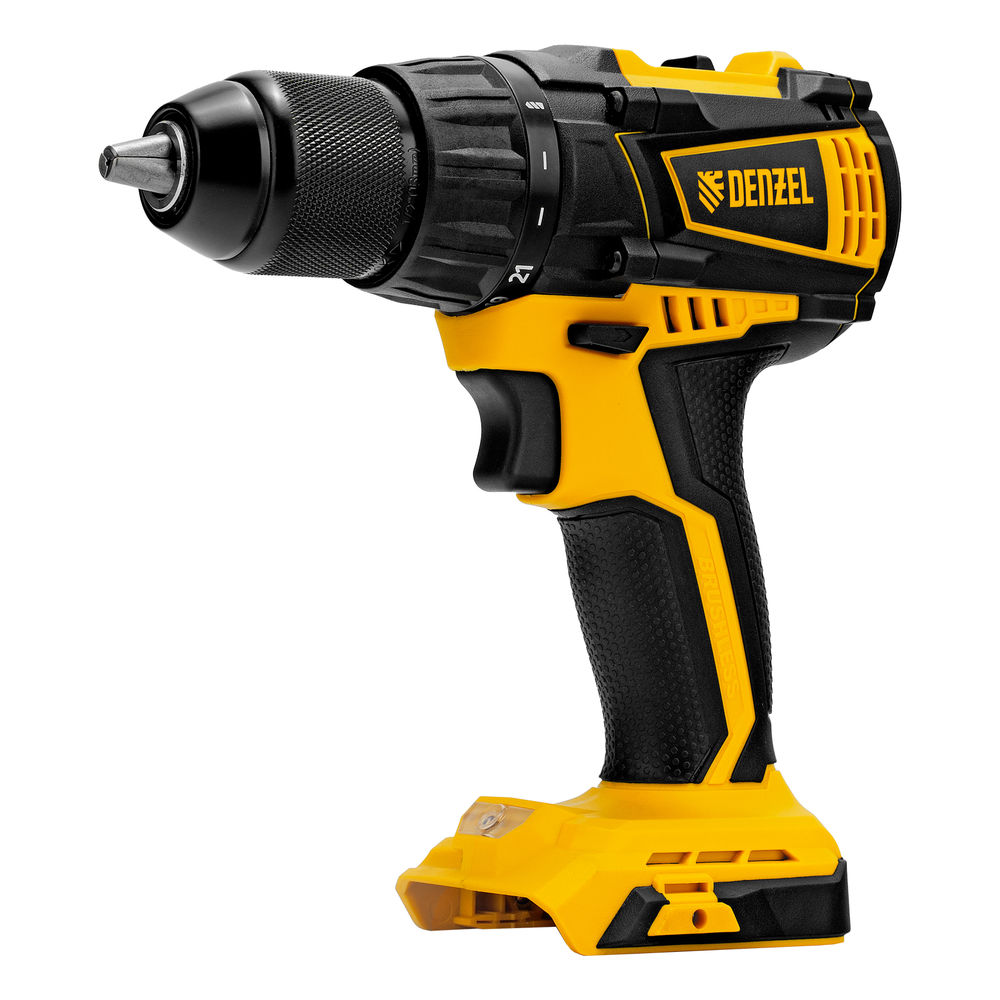 Дрель-шуруповерт аккумуляторная, бесщет. BLDL-IB-18-0, Li-Ion, 18 В Denzel (26122)