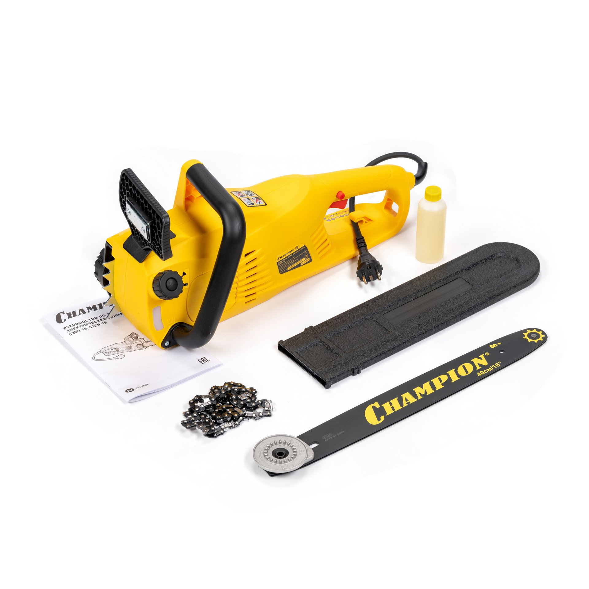 Электропила CHAMPION 520N-16 3/8-1,3-57 (2кВт 4,0кг) (520N-16)