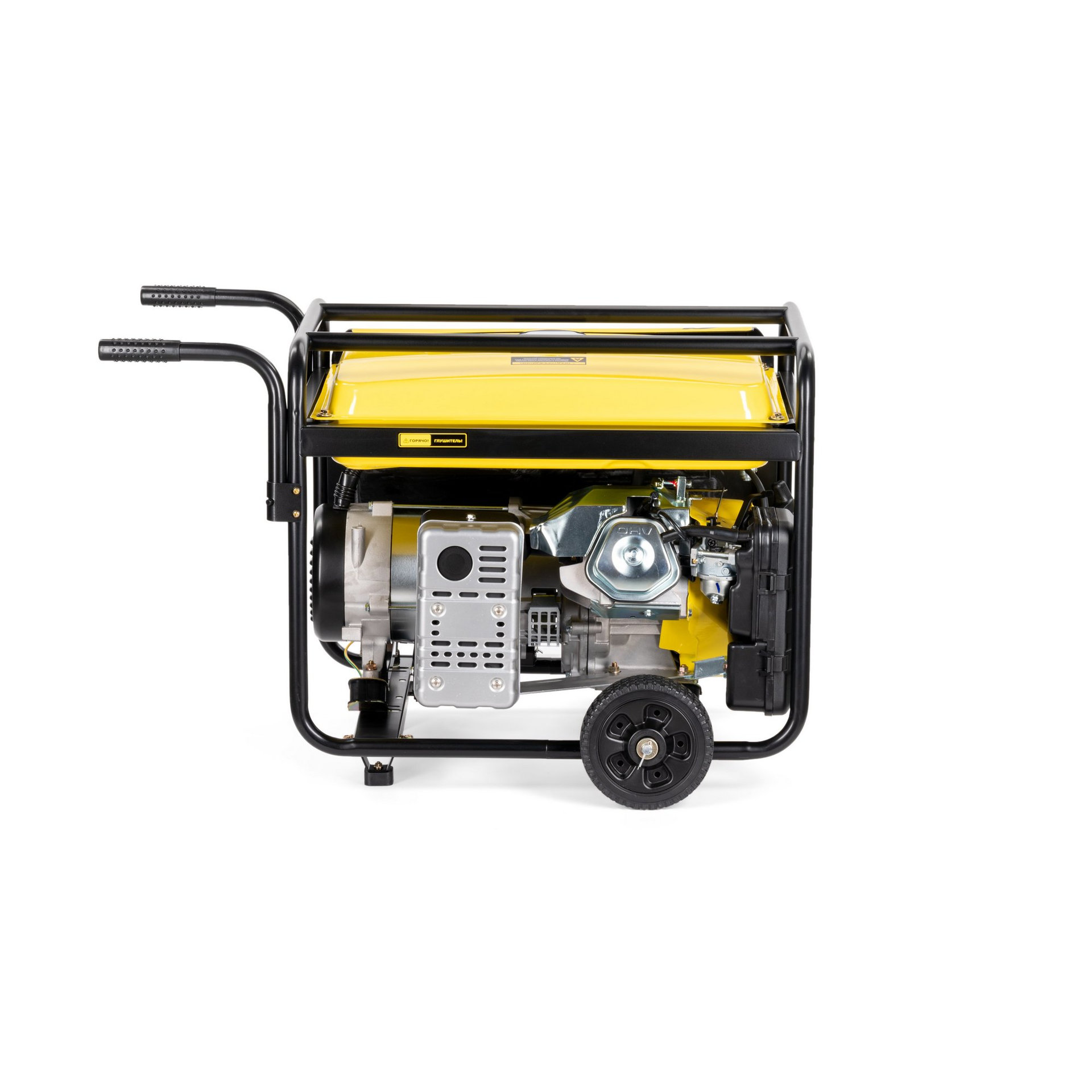 Генератор CHAMPION GG7501E-3 (PRO 400В7,5/8,1кВАcosф=0,8 15лс25л230/12В84,2кг,эл.стартер,счетч.колес (GG7501E-3)