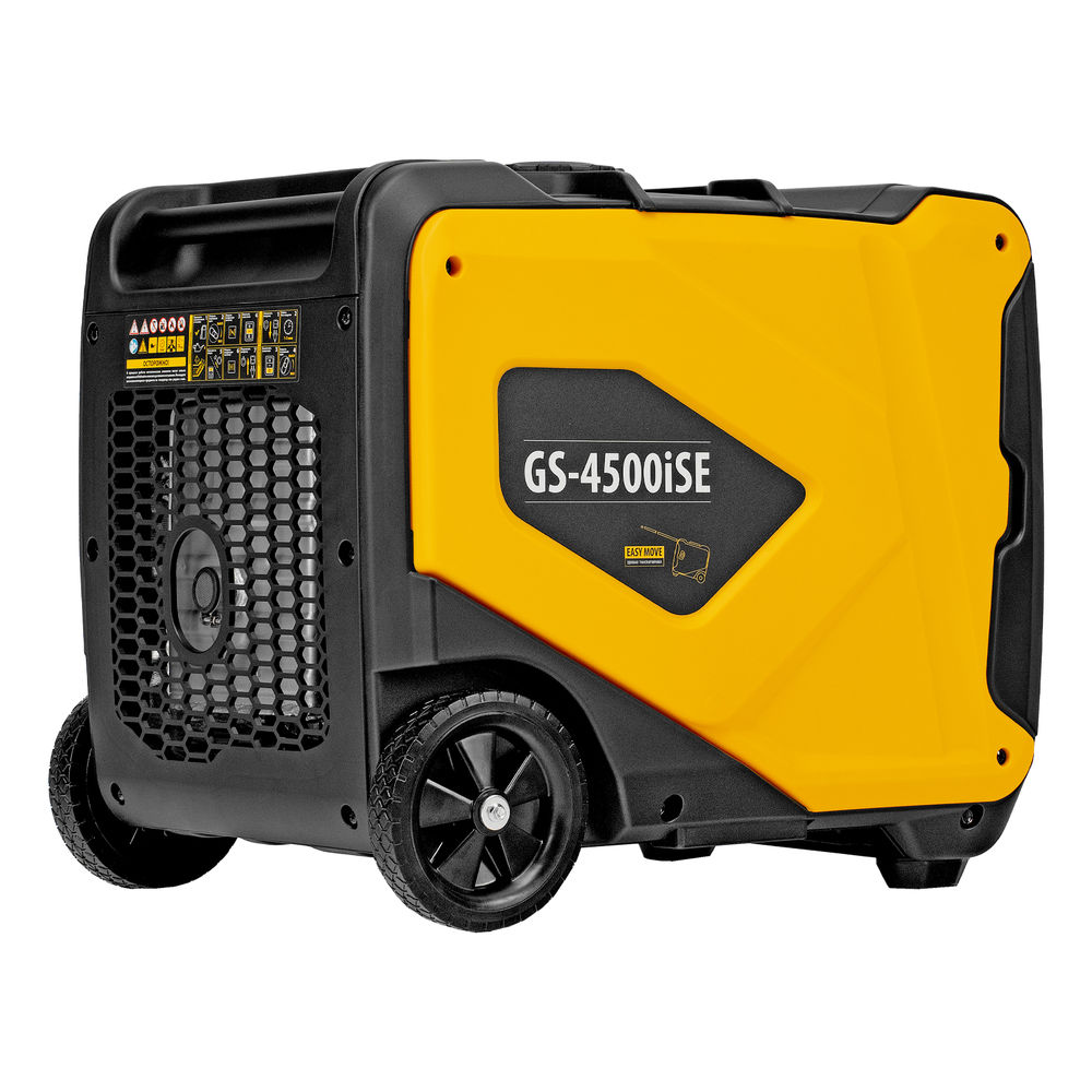 Генератор инверторный GS-4500iSE, 4,5 кВт, 230 В, закрытый корпус, электростартер DENZEL (94714)