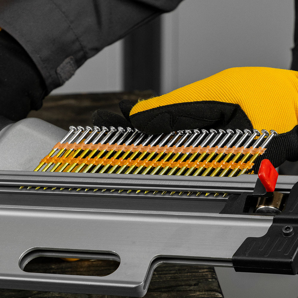 Гвозди для пнев. нейлера (оцинк.) длина - 65 мм, диам. - 2,9 мм, 2000 шт. Denzel (57685)