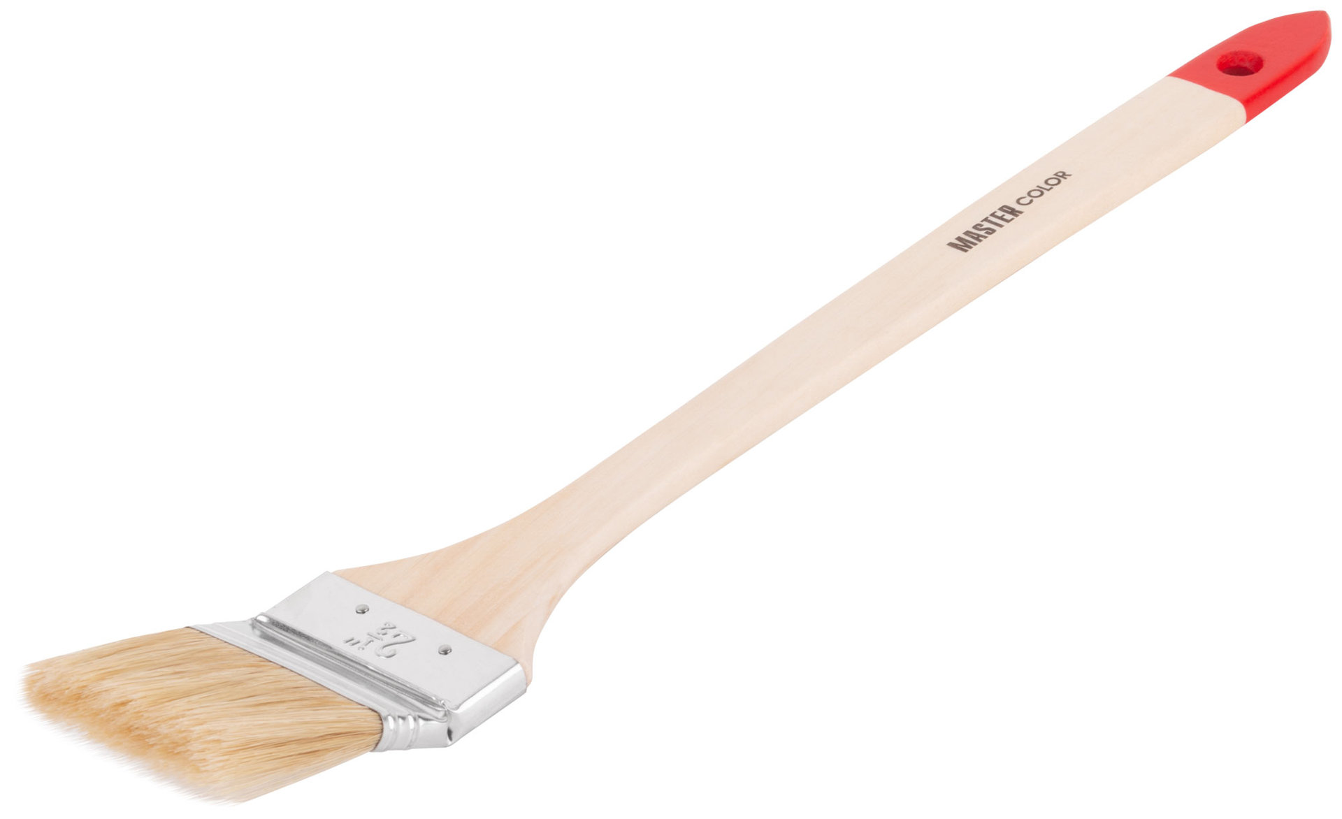 Кисть радиаторная, толщ. 13 мм, натур. щетина, нерж. обжим, дерев. ручка, ширина 65 мм (30-0304)