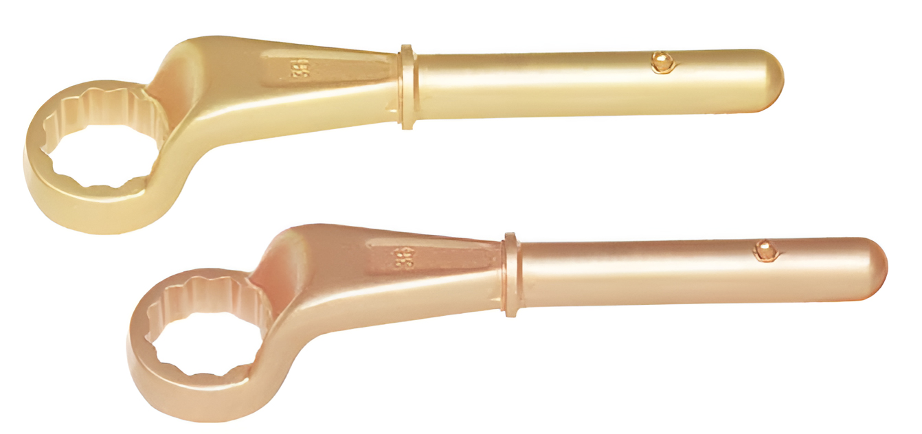 Ключ накидной под удлинитель 65 мм искробезопасный сплав AlCu 164A-65, HORTZ