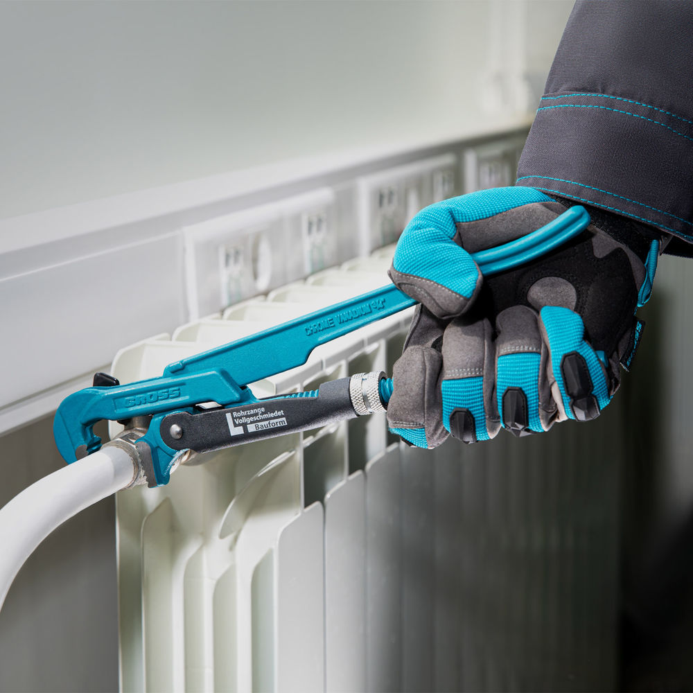 Ключ трубный рычажный 3/4, №0, цельнокованый, CrV, тип L Gross