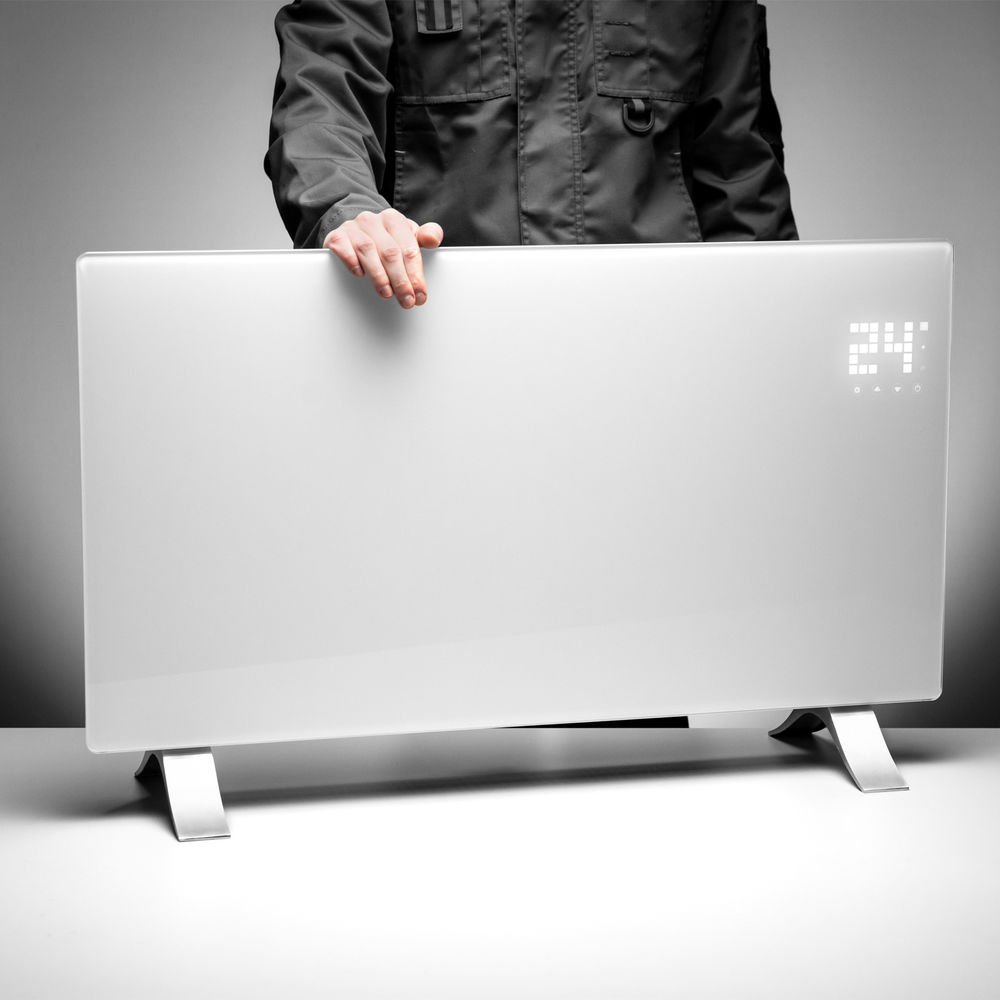 Конвектор электрический OptiPrime-2000, Wi-Fi, тачс, цифровой термостат, 2000 Вт Denzel (98123)