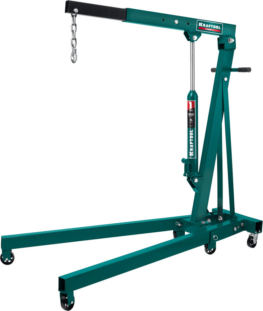Складной гидравлический кран KMG-1, 1 т, 75 - 1950 мм KRAFTOOL 43411-1