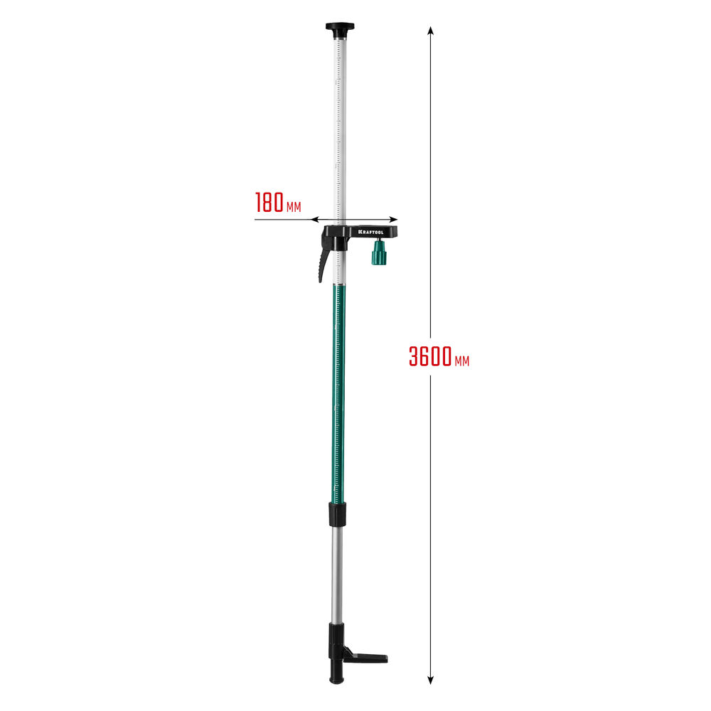 Элевационная распорная наборная штанга-штатив с треногой ТР 36 KRAFTOOL 34823