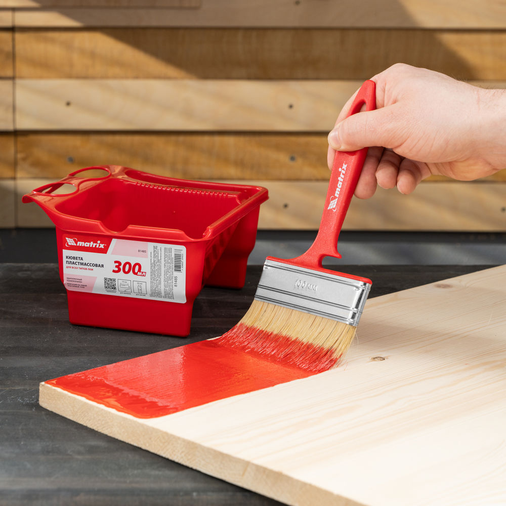 Кювета пластмассовая для кистей и мини-валиков, ручная, многофункциональная, 210 х 180 х 90 мм Matrix (81485)