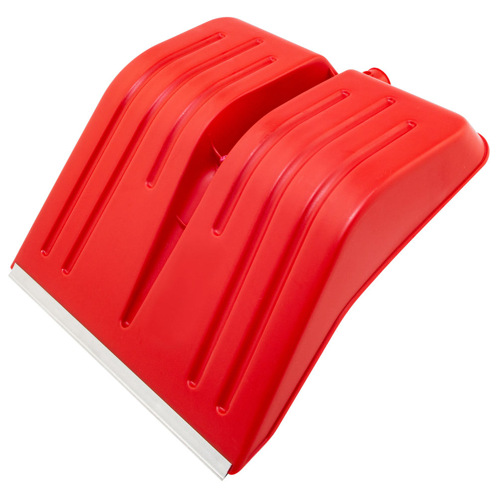 Лопата для уборки снега пластиковая, красная, 420 х 425 мм, без черенка, Сибртех (61617)