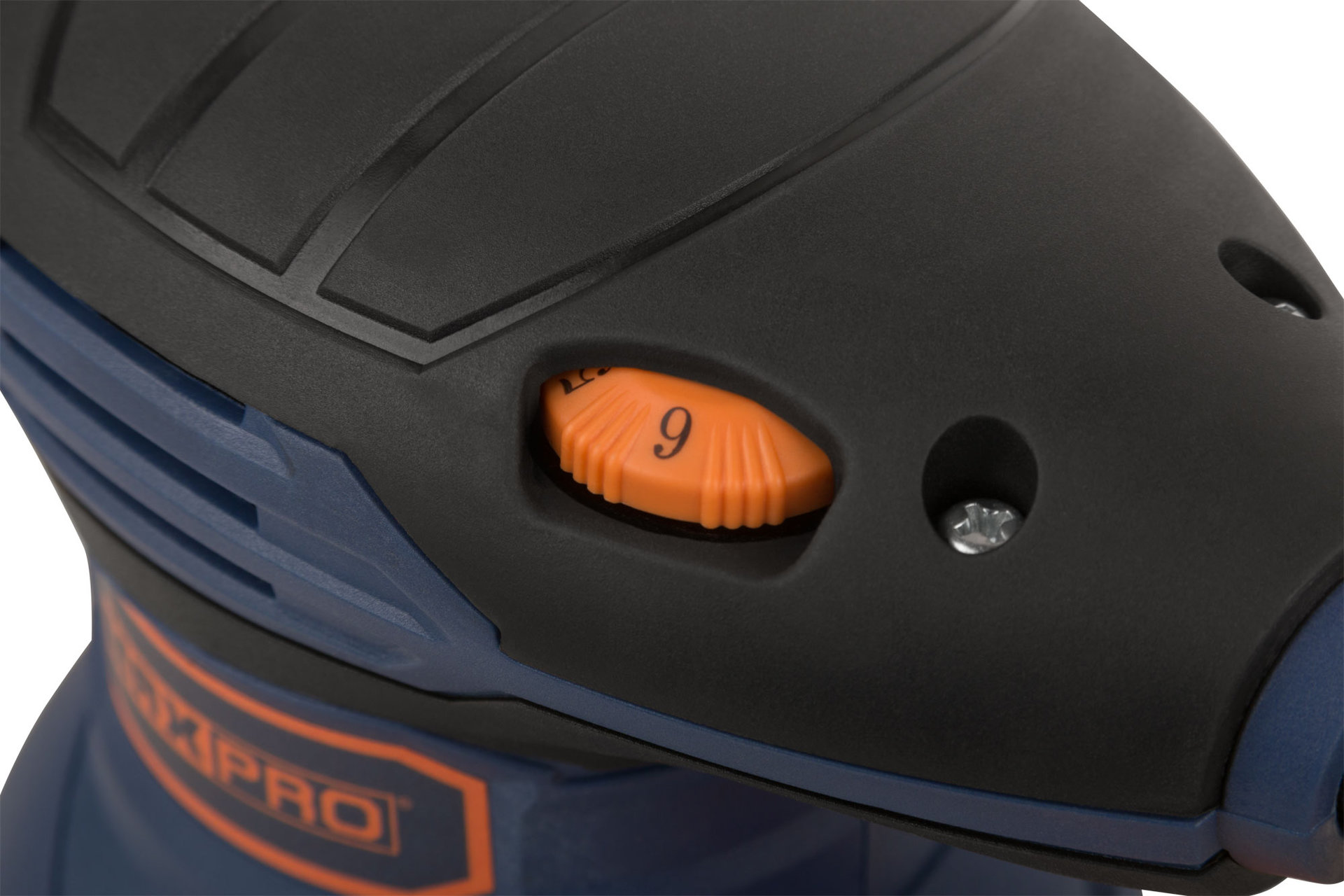 Шлифмашина эксцентриковая, 300 Вт, 5000-12000 об/мин, 125 мм, 1,2 кг, липучка, пылезащищенный выключатель, коробка, MAX-PRO, 85240