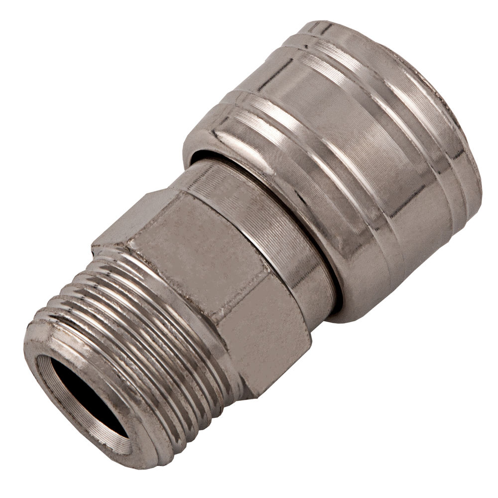 Муфта универсальная быстросъемная (мама) внешняя резьба 1/2, 1 шт, Stels (57065)