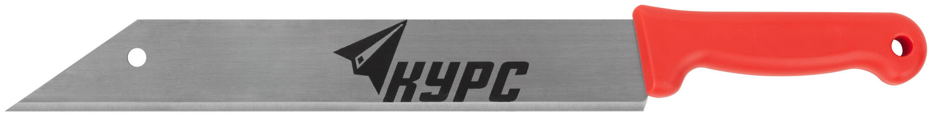 Нож для резки теплоизоляционных плит, лезвие 340х50 мм, высокоуглеродистая сталь, пластиковая ручка (10639)