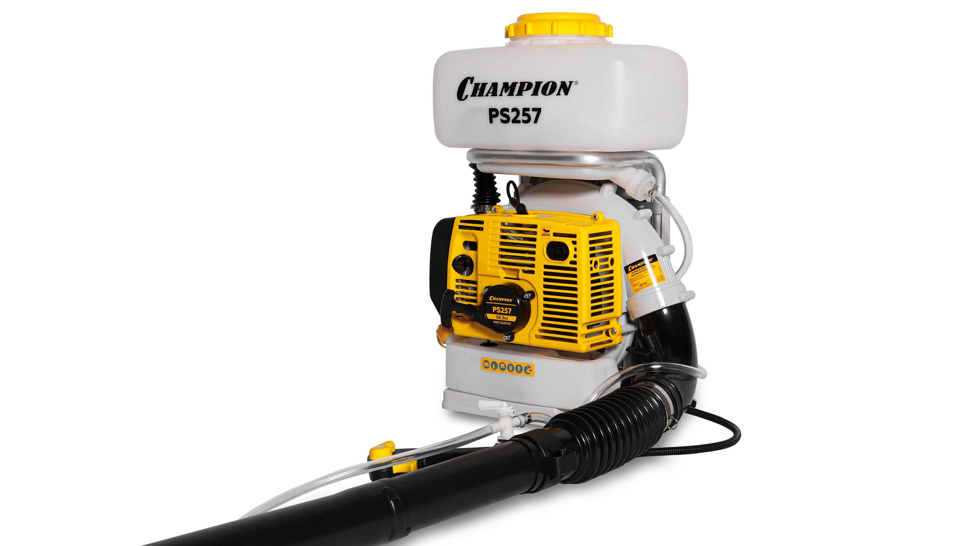 Опрыскиватель-распылитель PRO 2,5кВт 56,5см? 15м бак 14л 0,14-3,03 л/мин 11,3кг CHAMPION PS257