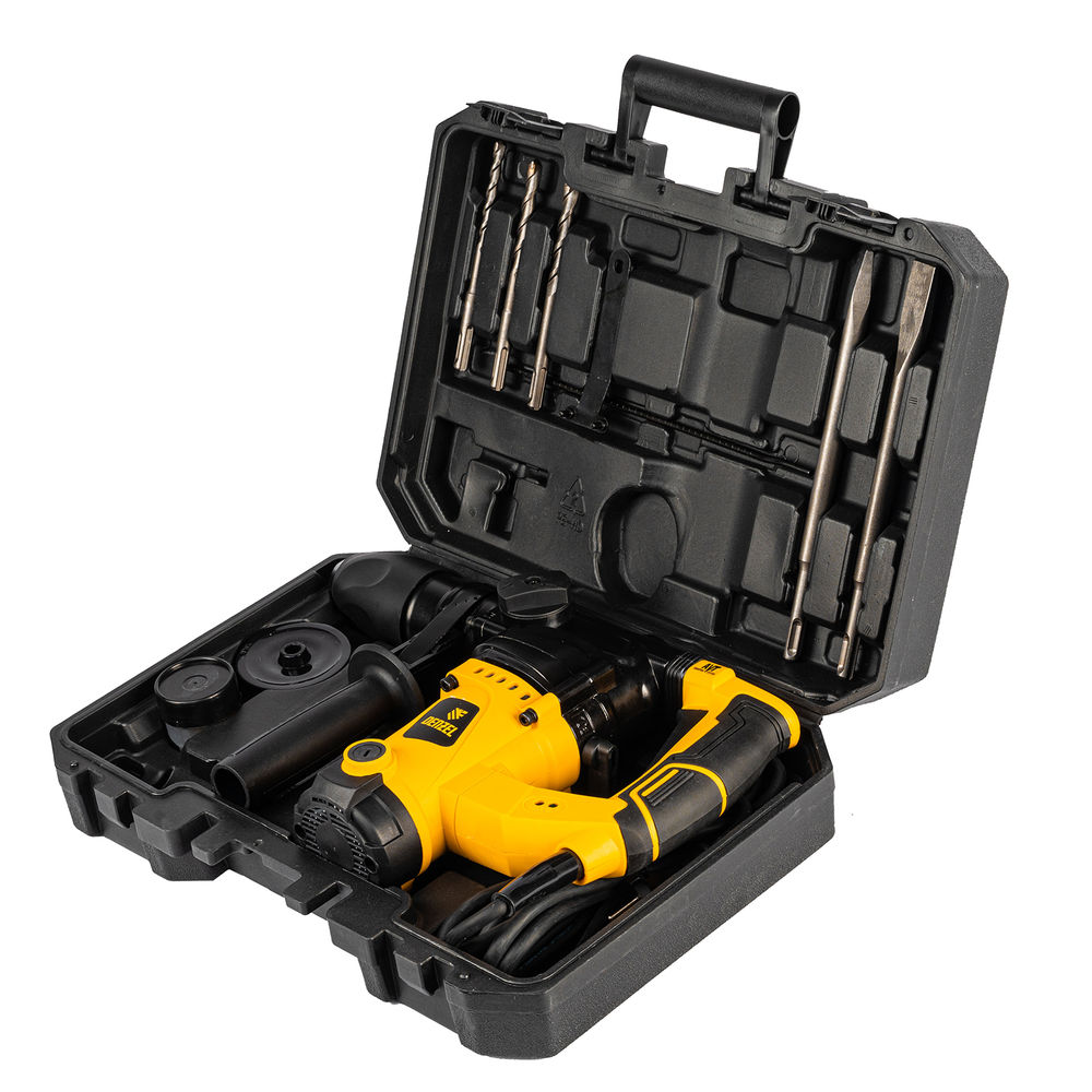 Перфоратор электрический RHV-1100-26, SDS-plus, 1100 Вт, 4 Дж, 3 режима Denzel (26610)