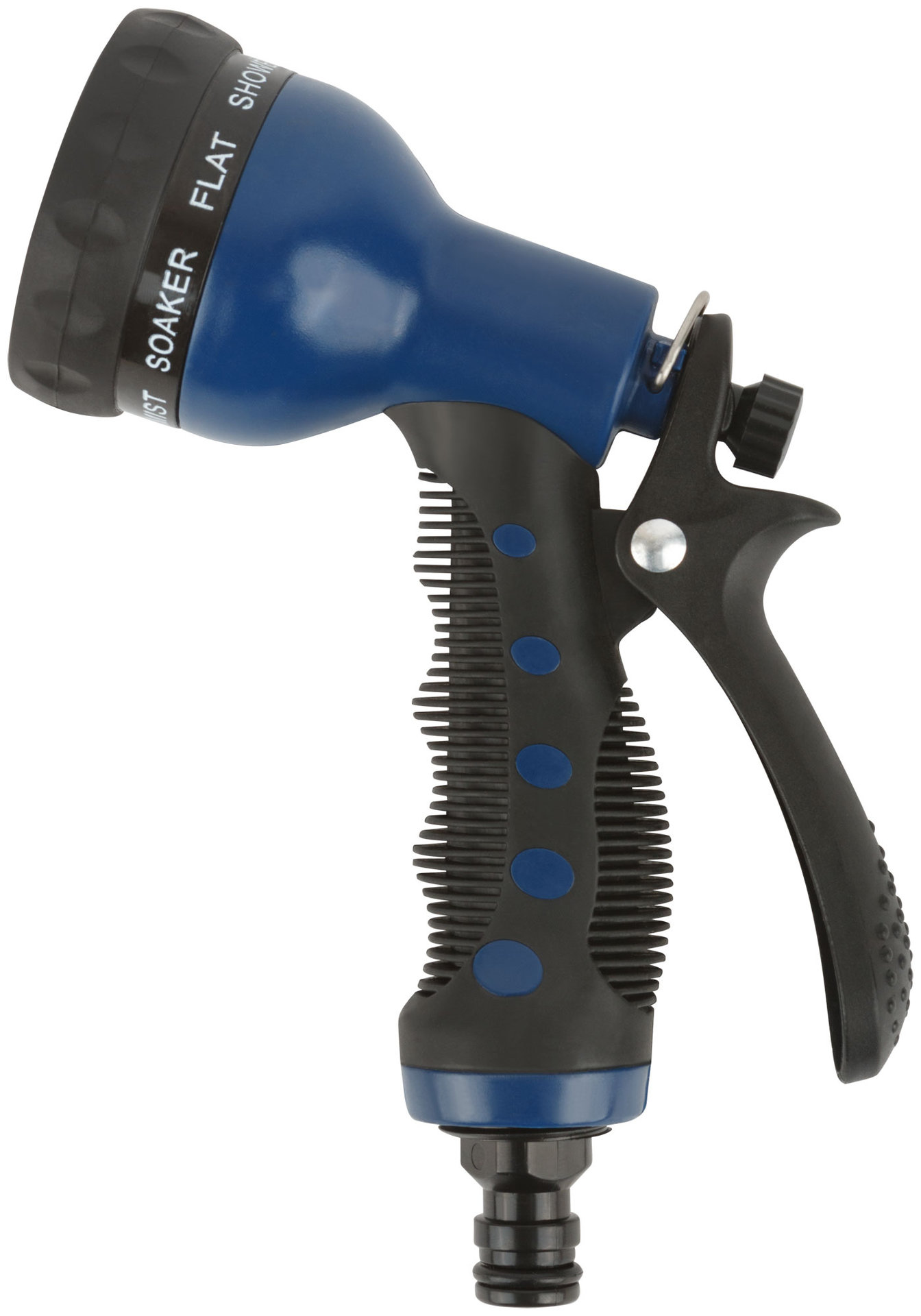 Пистолет для полива, 8 режимов, синий 200 мм (77307)