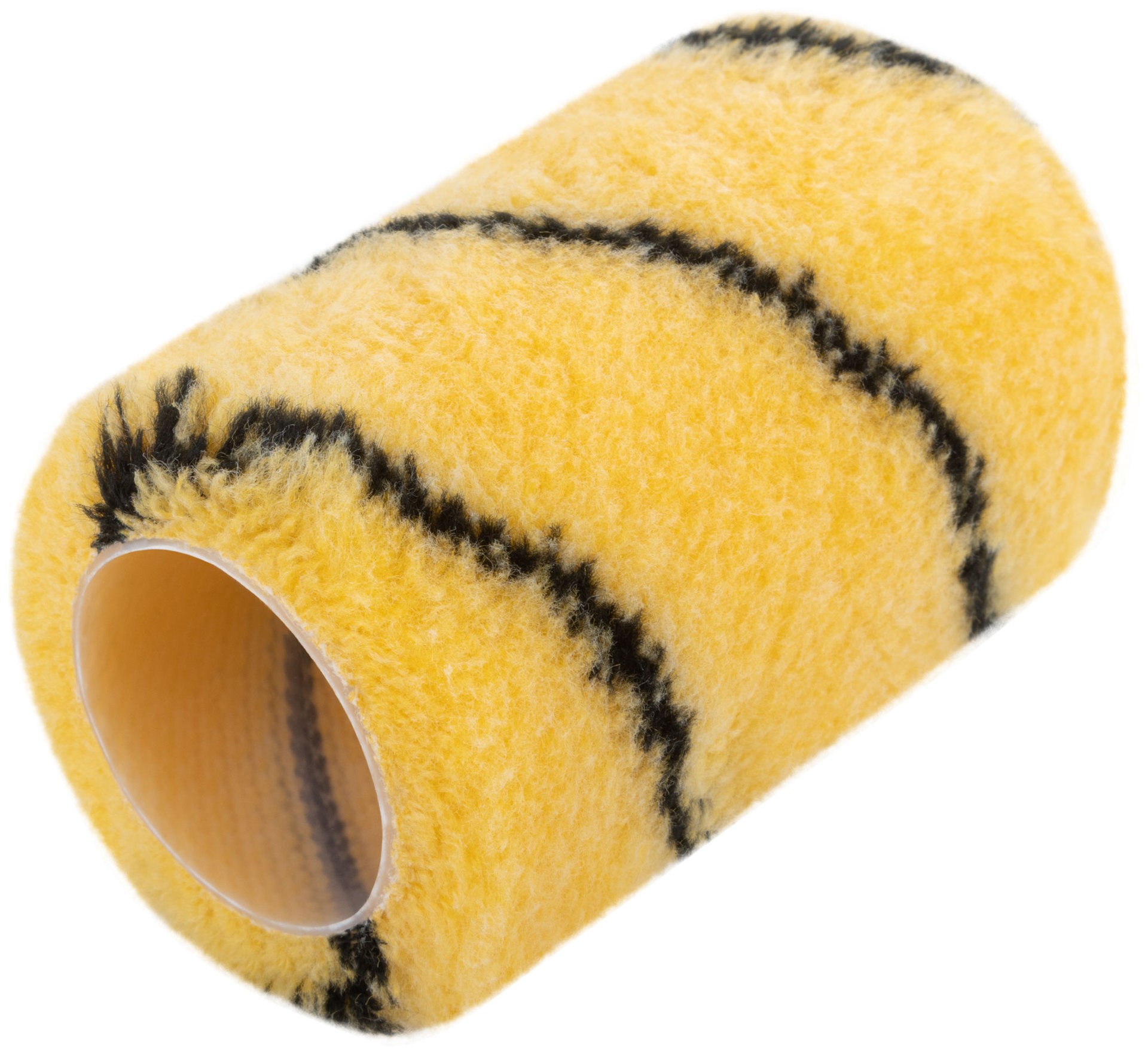 Ролик полиакриловый, бежевый с черной полоской, диам. 40/61 мм; ворс 10,4 мм, 100 мм (01856)