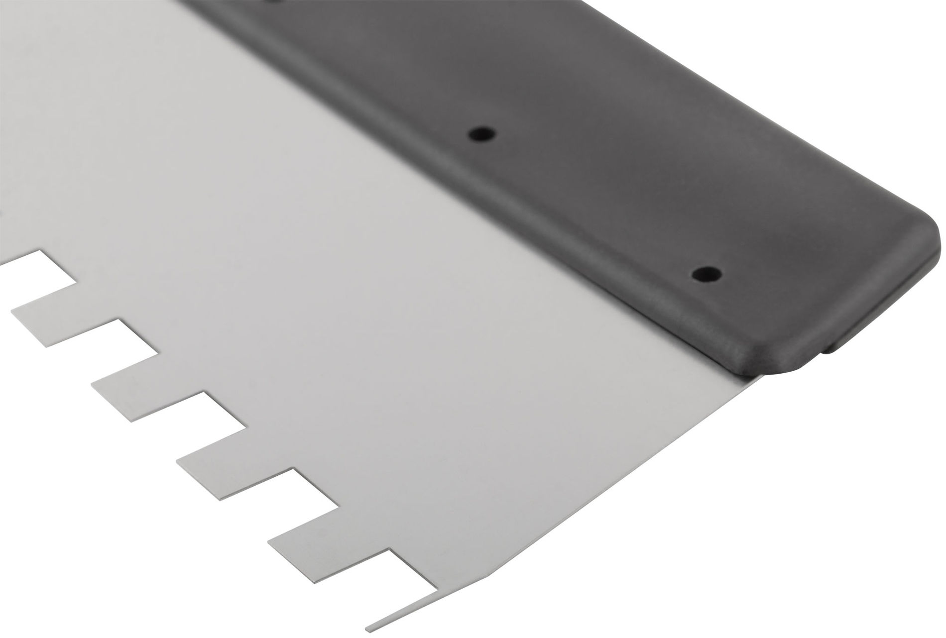 Шпатель фасадный нержавеющий зубчатый 350 мм / зуб 10 мм (06615)