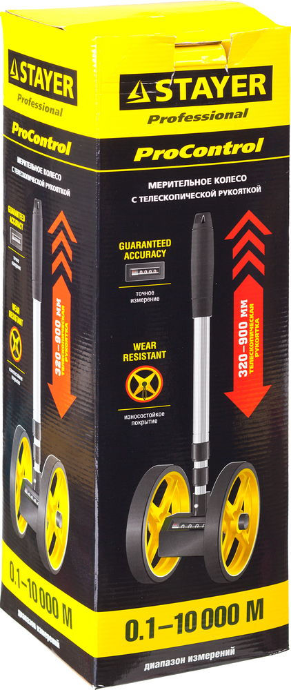 Колесо измерительное (курвиметр) 0.1 - 9999 м ProControl Professional STAYER 34191
