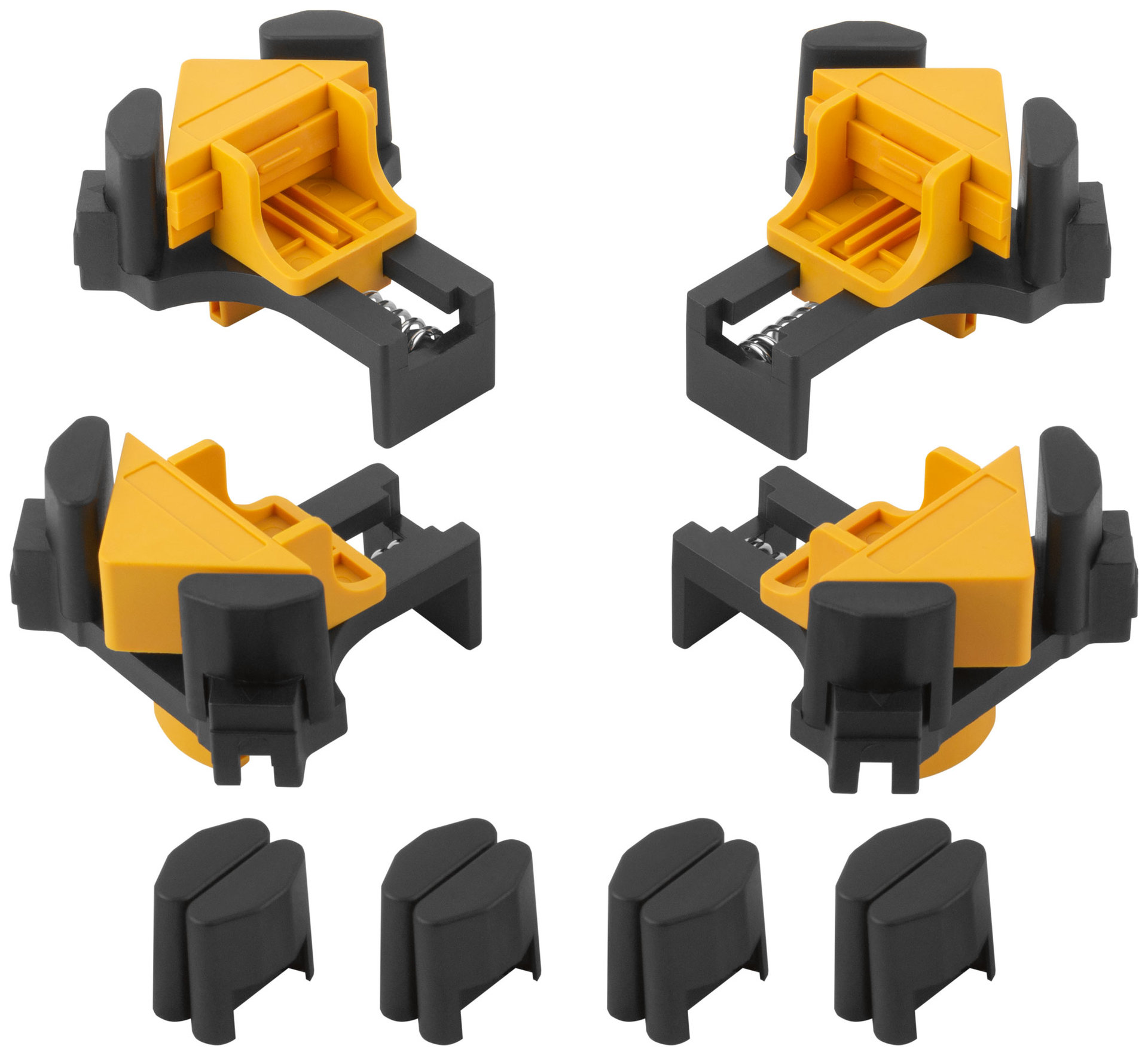 Струбцины угловые нейлоновые, набор 4 шт., 5-22 мм (59290)