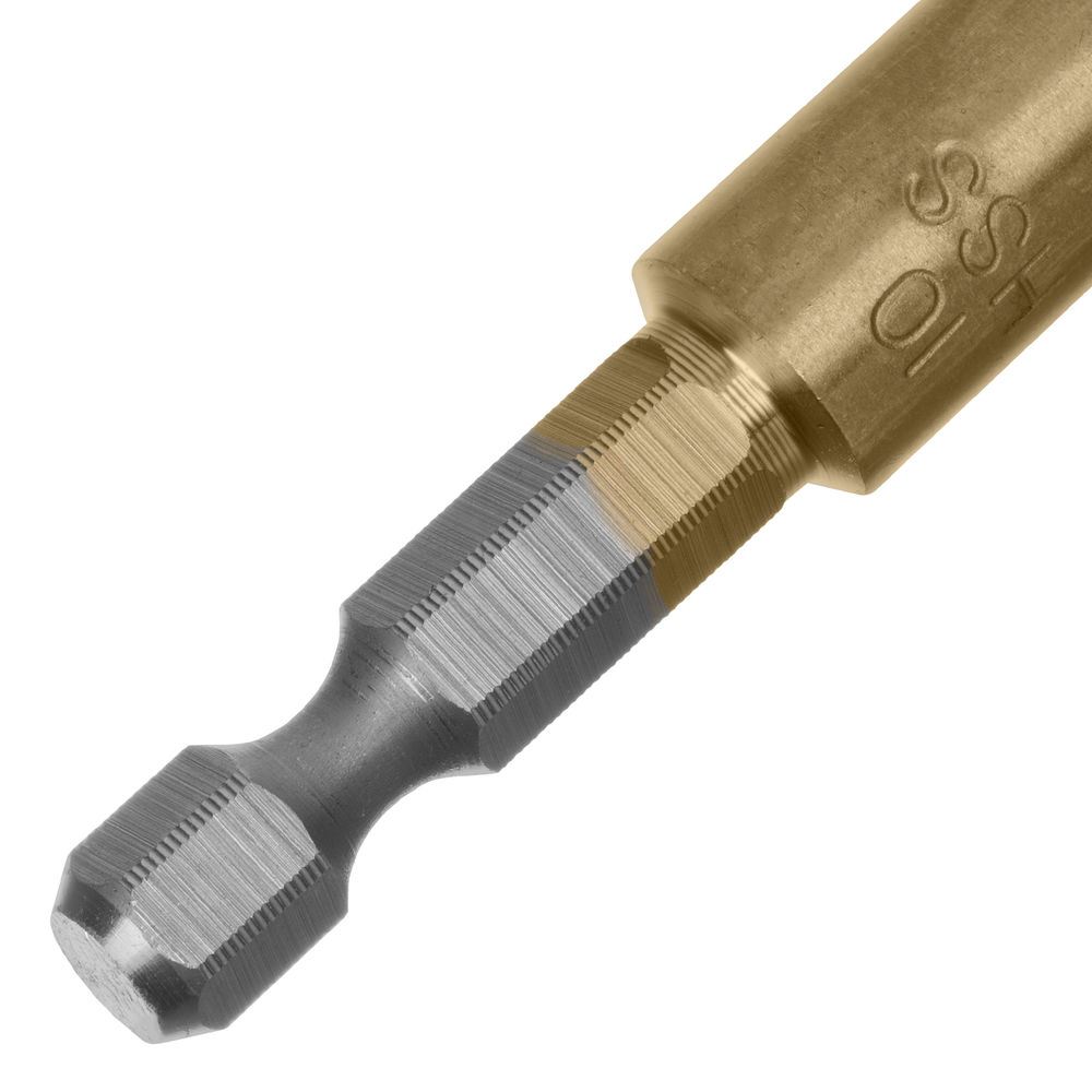 Сверло по металлу, 10 мм, HSS, нитридтитановое покрытие, шестигранный хвостовик Matrix (717952)