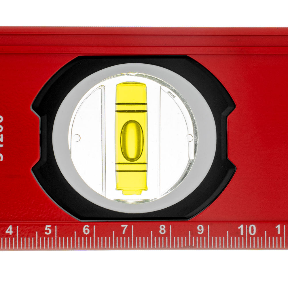 Уровень алюминиевый, фрезерованный, 3 глазка, 400 мм Matrix (34200)