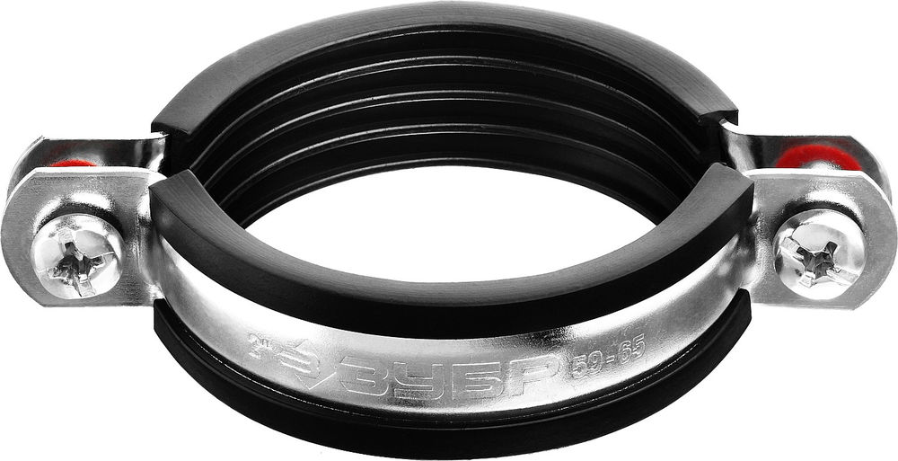 Хомут трубный с гайкой 2, цинк, 7 шт ЗУБР 37850-59-65