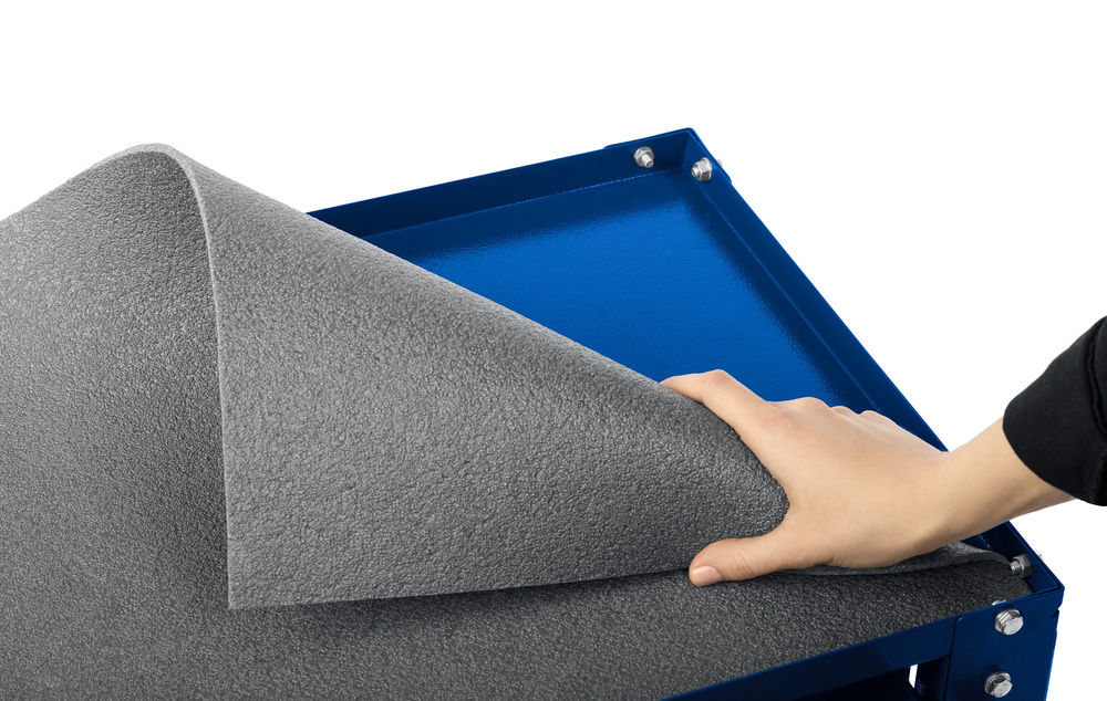 Тележка инструментальная 820?405?955 мм с выдвижным ящиком + 2 полки Профессионал ЗУБР 38914