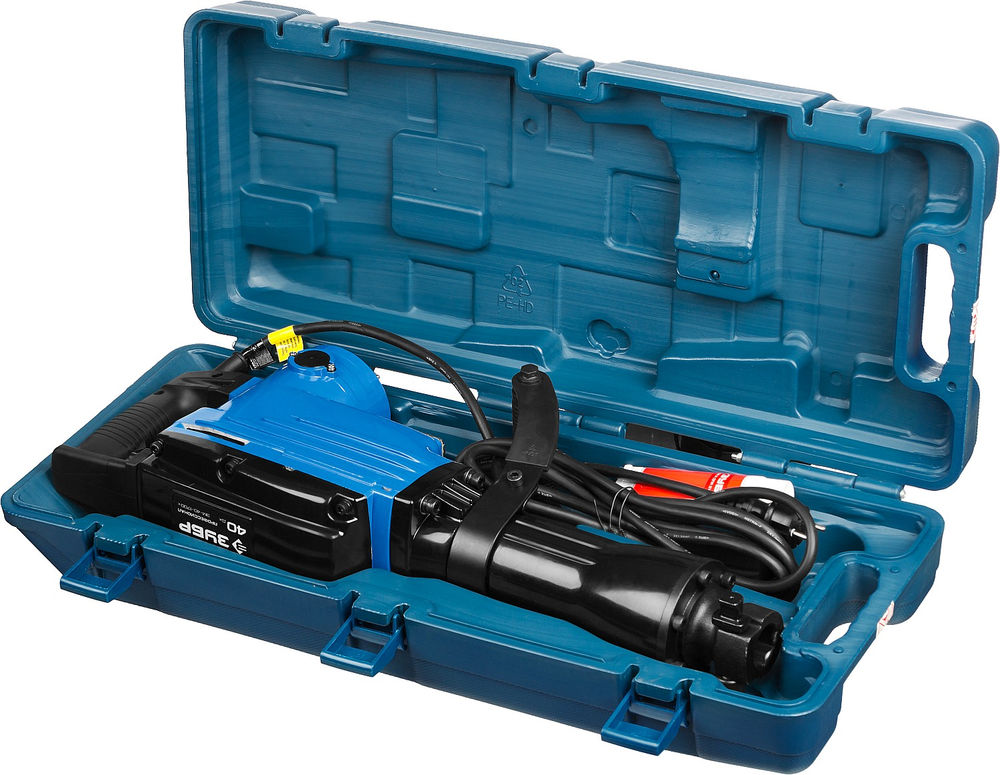 Отбойный молоток HEX-30 40 Дж, 1700 Вт ЗУБР Бетонолом Профессионал ЗМ-40-1700 К