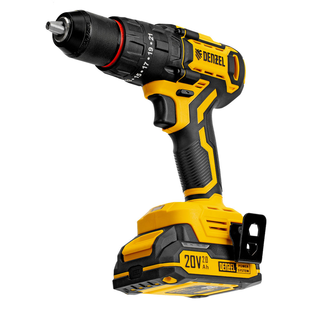 Дрель-шуруповерт аккумуляторная ударная бесщет. CIDH-BL-20, Li-Ion, 20 В// Denzel (26137)