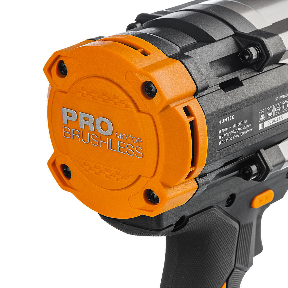 Гайковерт ударный аккумуляторный RUNTEC PRO 3/4, 20В, 1600Нм, RUNTEC, RT-IW1600W