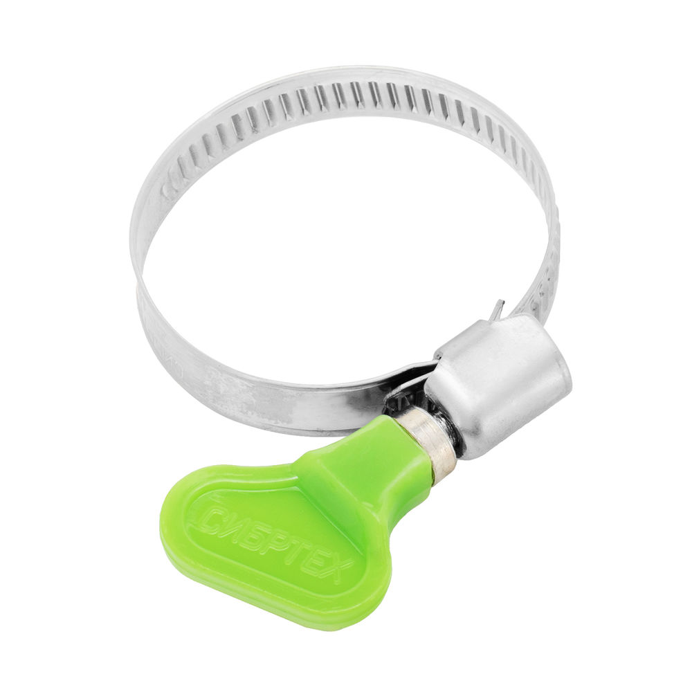 Хомуты металлические элемент крепления с формой ключа 25-40 мм, 50 штук в упаковке Сибртех (47551)