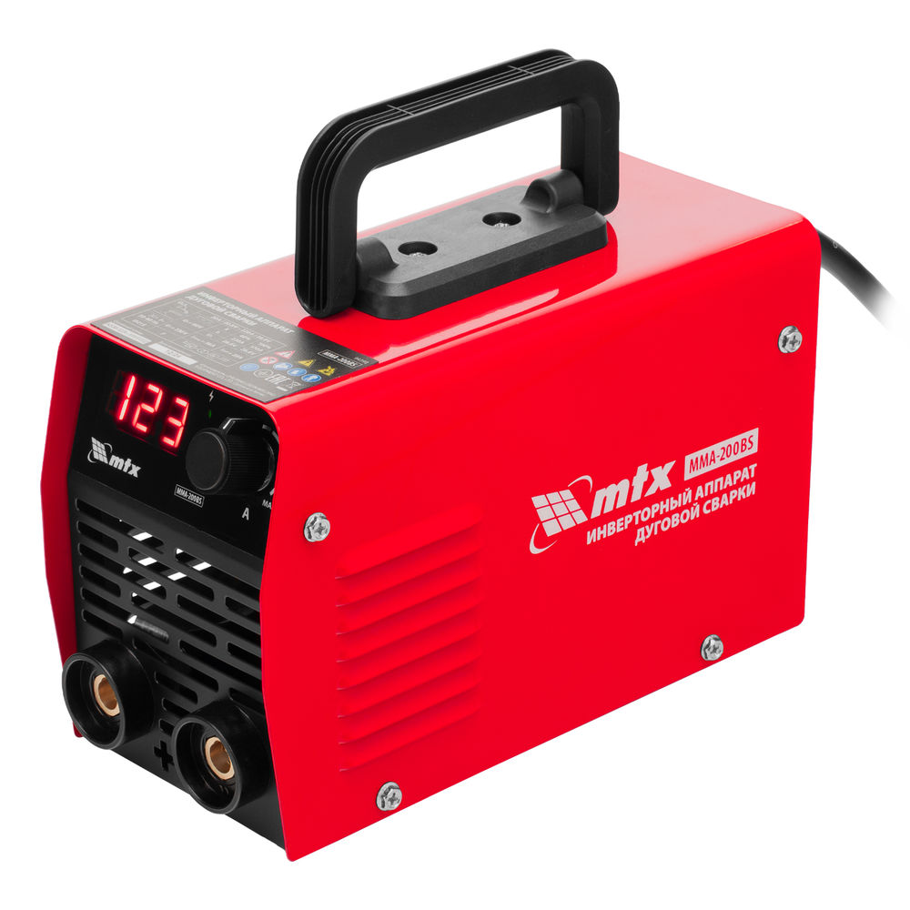 Инверторный аппарат дуговой сварки MMA-200BS, 200 А, ПВ 60% MTX (94398)