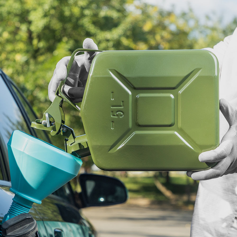 Канистра для ГСМ, металлическая, 5 литров Stels (53143)