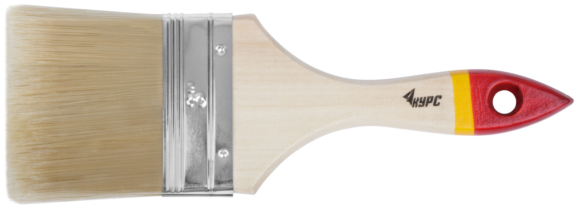 Кисть флейцевая Модерн, иск. щетина, деревянная ручка 3 (75 мм) (00867)