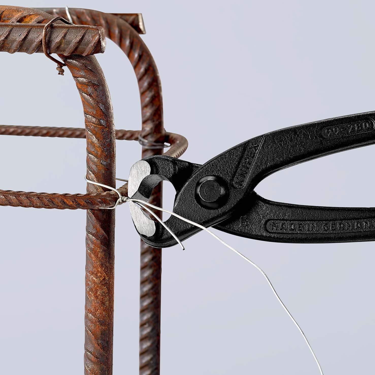 Клещи вязальные для арматурной сетки, 280 мм, фосфатированные (KN-9900280)