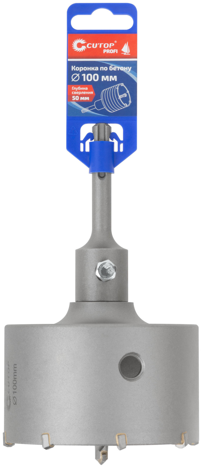Коронка по бетону SDS Plus, 100 мм, Cutop Profi (43-881)