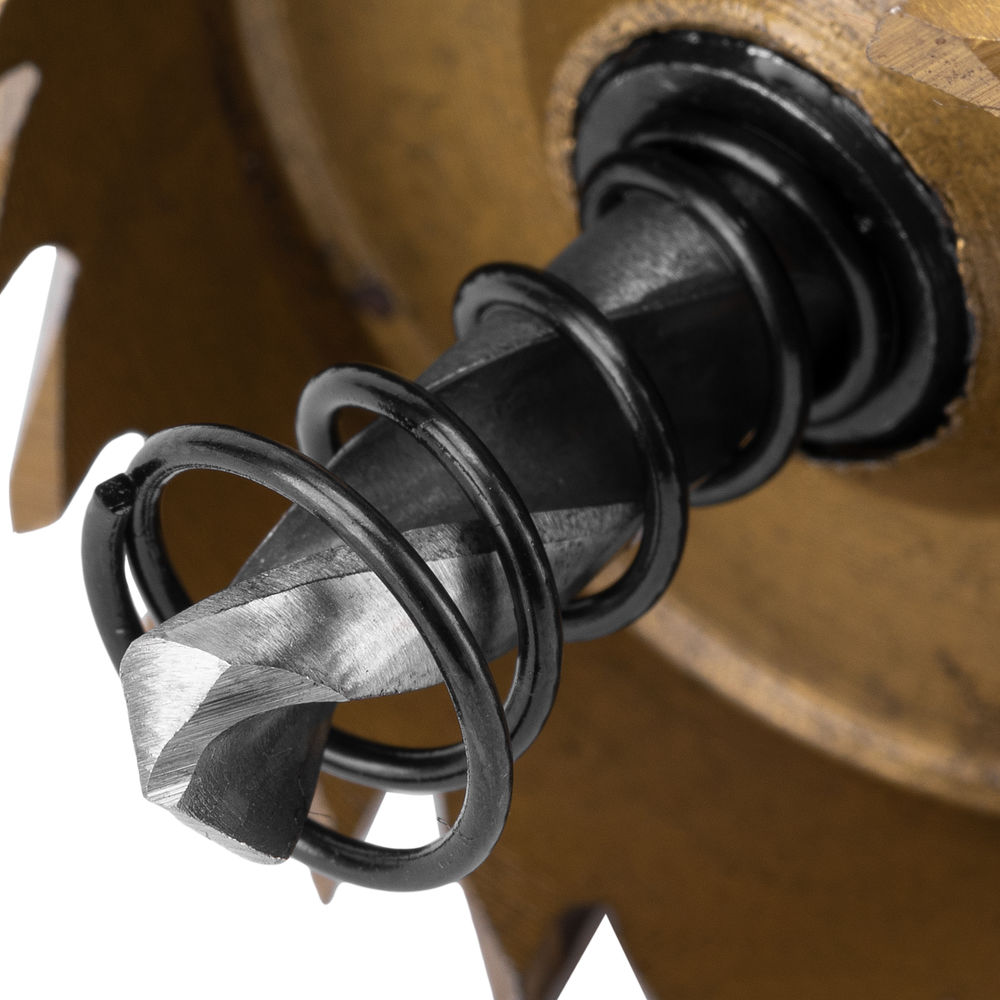 Коронка по металлу HSS, 38 мм, нитридтитановое покрытие Denzel (724111)