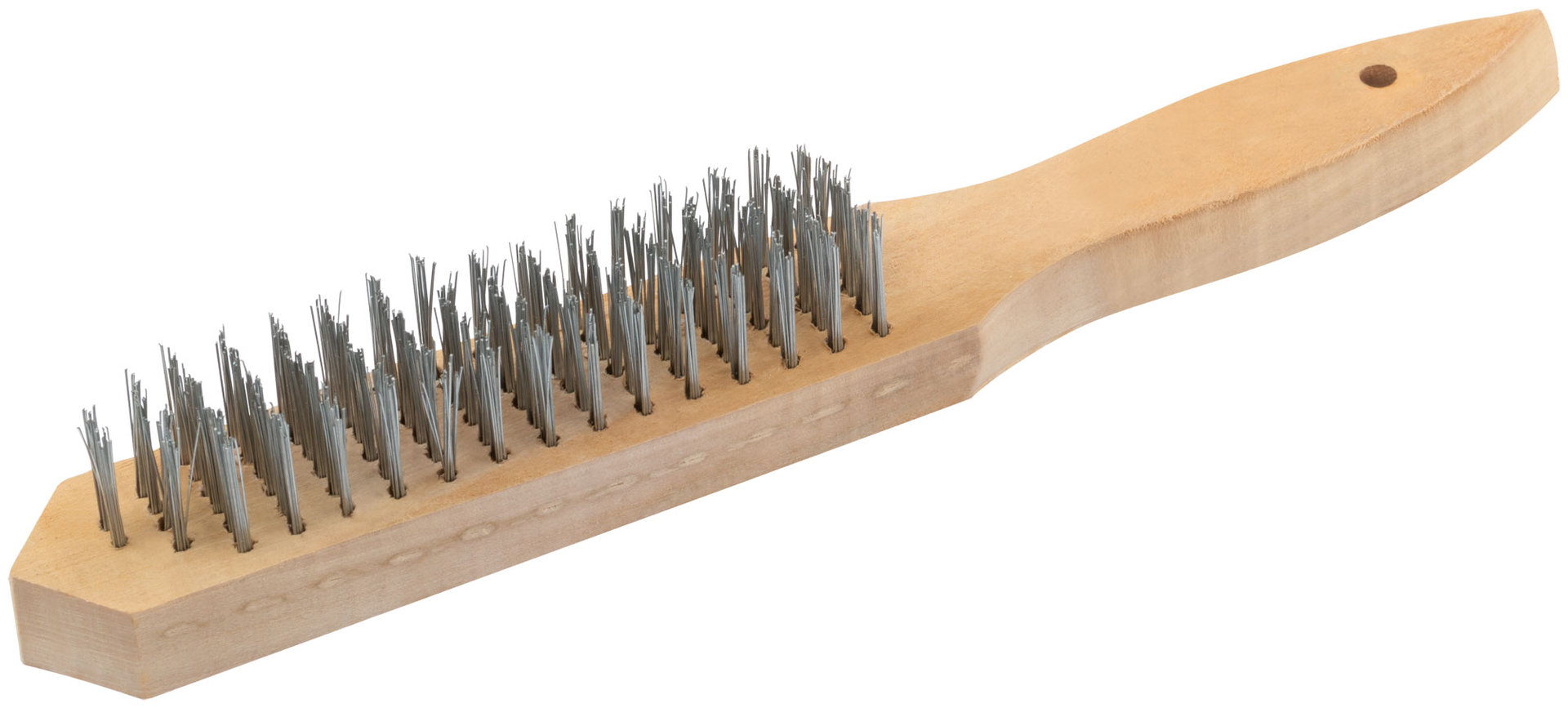 Корщетка с деревянной ручкой 6-ти рядная (38402)
