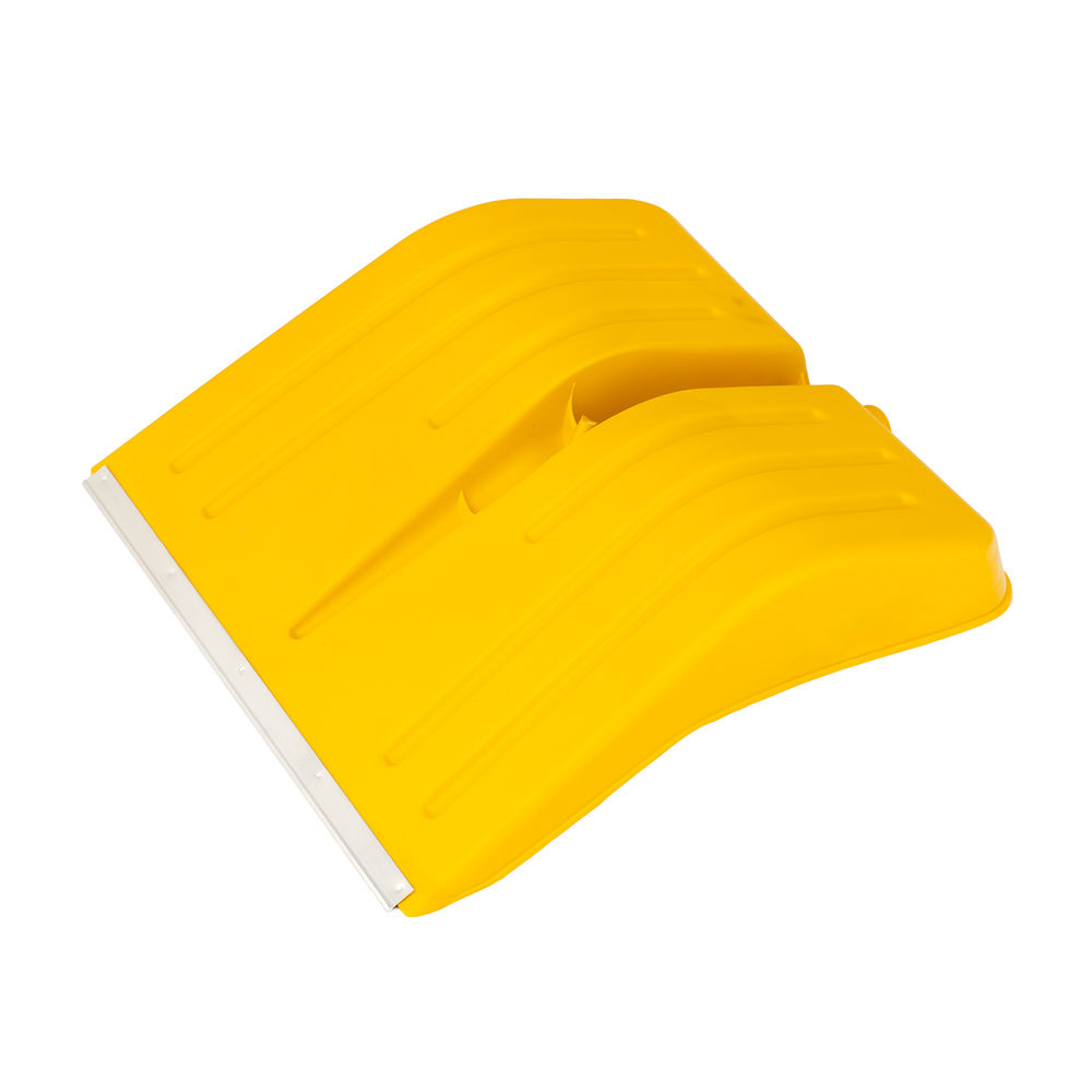 Лопата для уборки снега пластиковая, желтая, 420 х 425 мм, без черенка, Сибртех (61616)