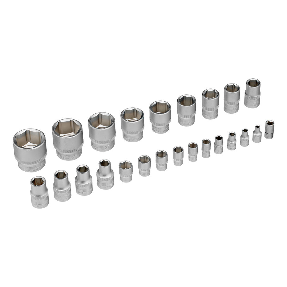 Набор инструментов, 1/2, 1/4, CrV, пластиковый кейс 76 предметов Stels