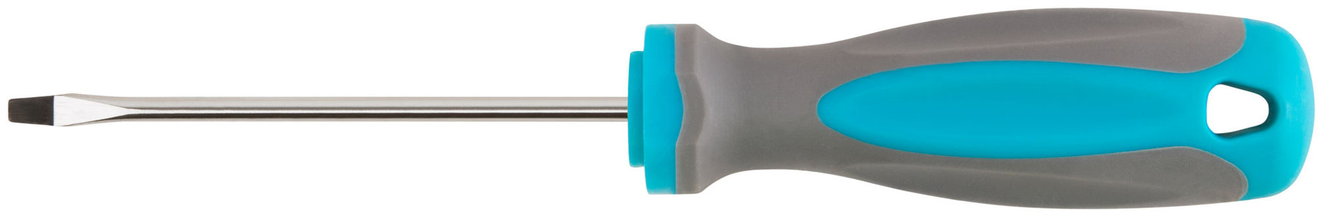 Отвертка, CrV сталь, прорезиненная ручка SL3 x 75 мм (53706М)