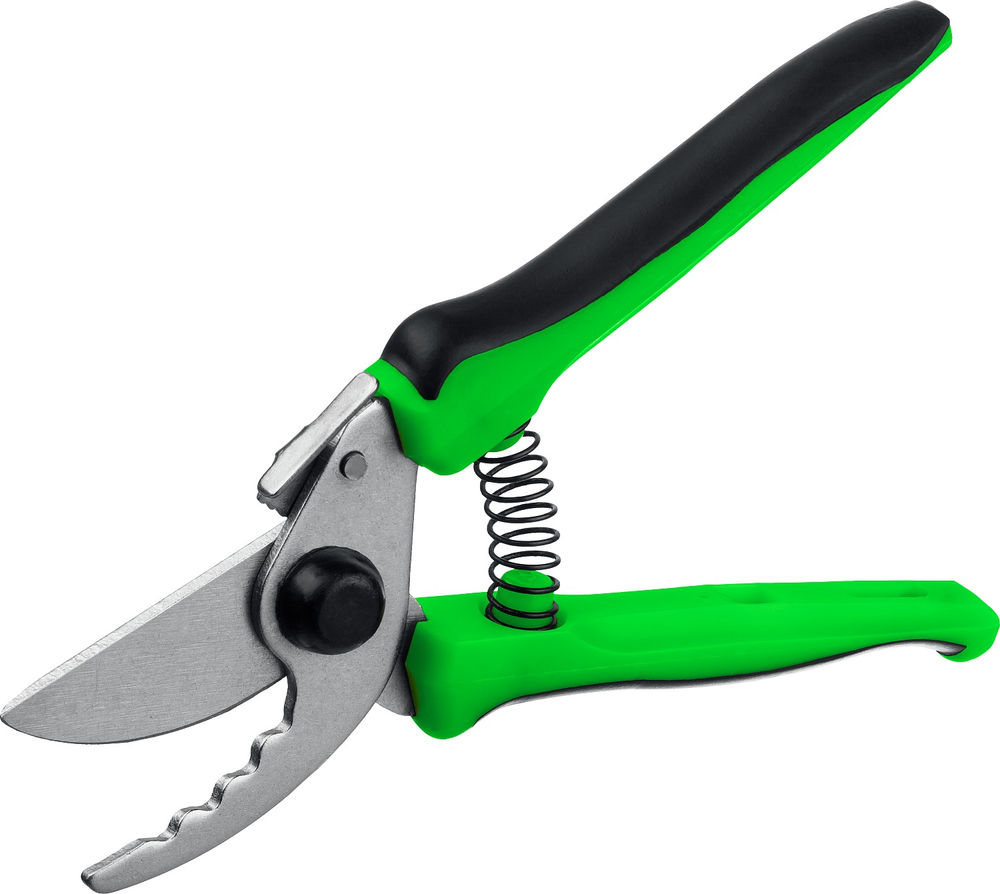 Компактный плоскостной секатор 190 мм, стальные закалённые лезвия, двухкомпонентные рукоятки РОСТОК PC-50 40201_z02