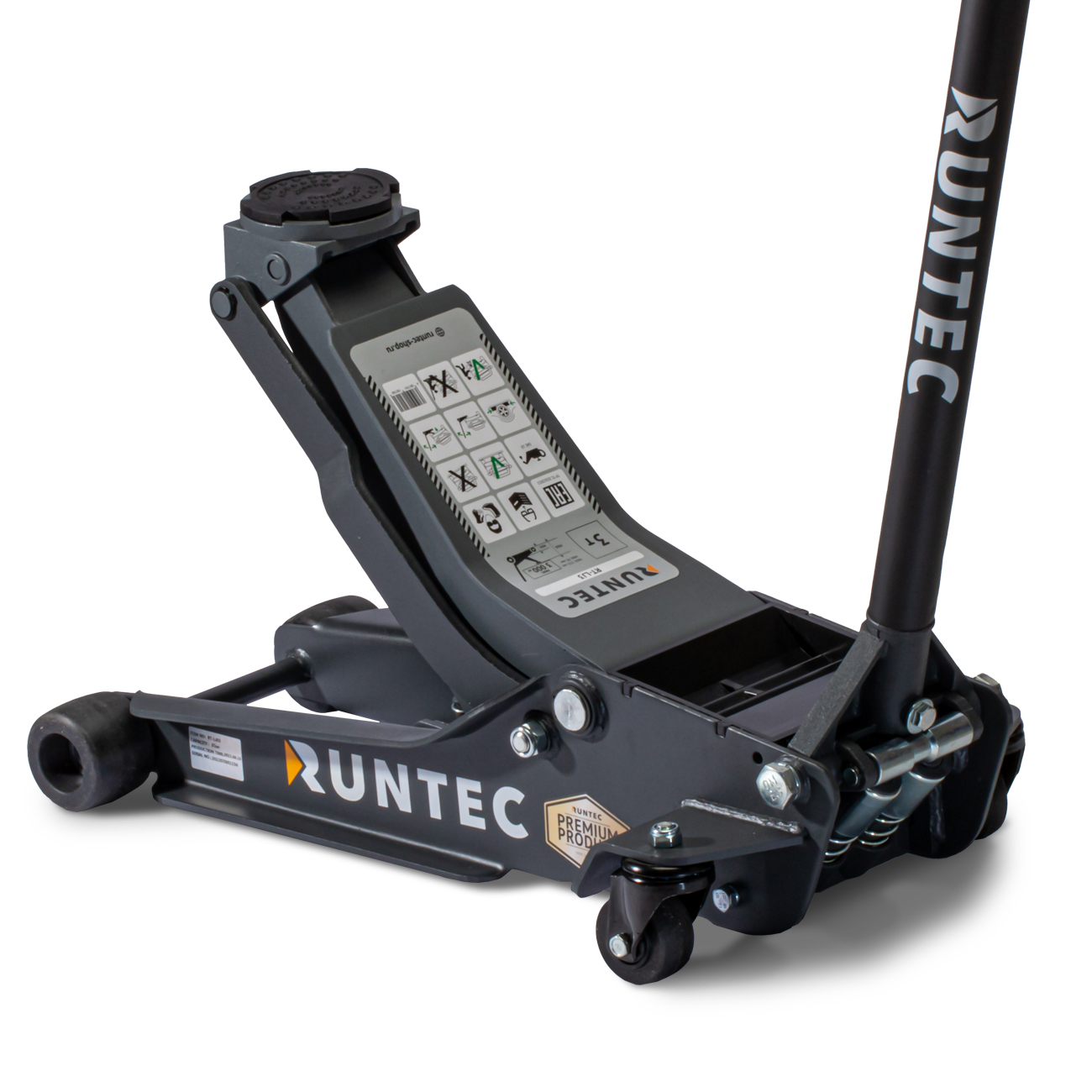 Домкрат подкатной низкого подхвата 3 т, профессиональный RUNTEC RT-LJ3