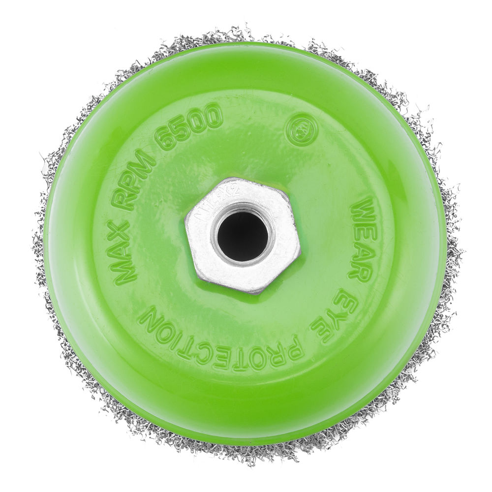 Щетка для УШМ, 125 мм, М14, чашка, витая проволока Сибртех (746067)