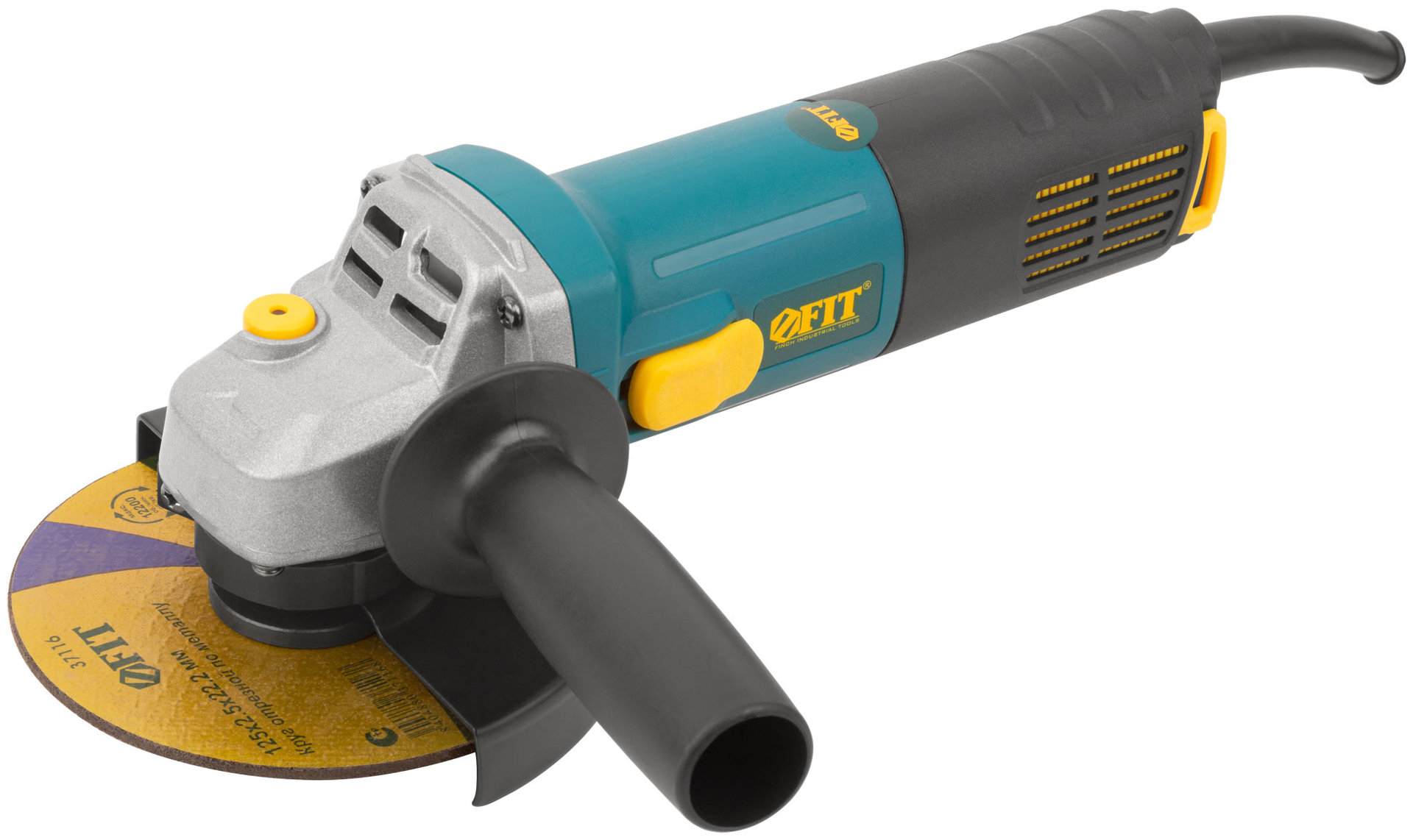 Шлифмашина угловая 900 Вт; 11000 об/мин; КлК 125 мм; 1,9 кг; армир. ротор; мал.; рез. накл.; коробка (80315)