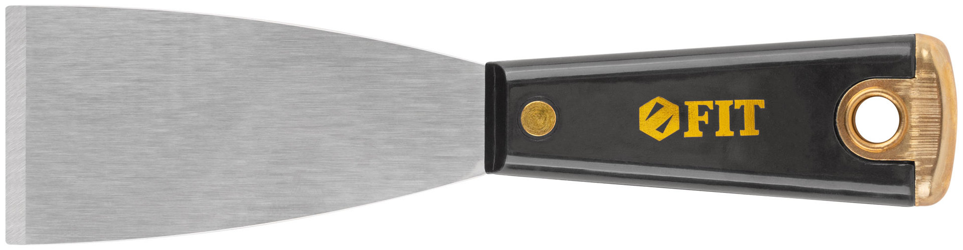 Шпатель для удаления ржавчины Профи, толщ. лезвия 1 мм, пластик.ручка с метал.бойком 2 (50 мм) (06390)