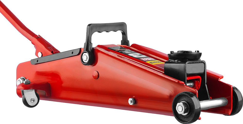 Домкрат подкатной 3 т, 135 - 400 мм с увеличенным подъемом R-33 RED FORCE Professional STAYER 43154-3