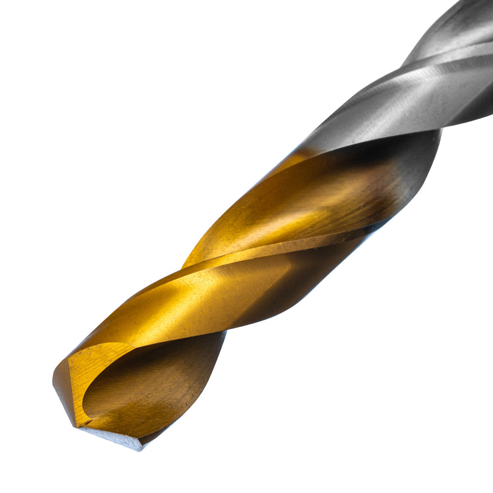 Сверло спиральное по металлу 12 x 151 мм, Р6М5, Golden Tip Denzel (718244)