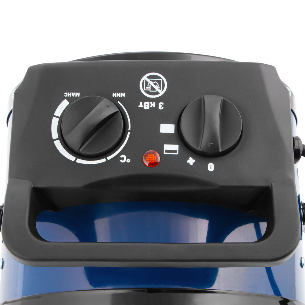 Тепловая пушка, керамический нагреватель K3, 3 режима, 230В, 1500/3000 Вт Сибртех (96404)