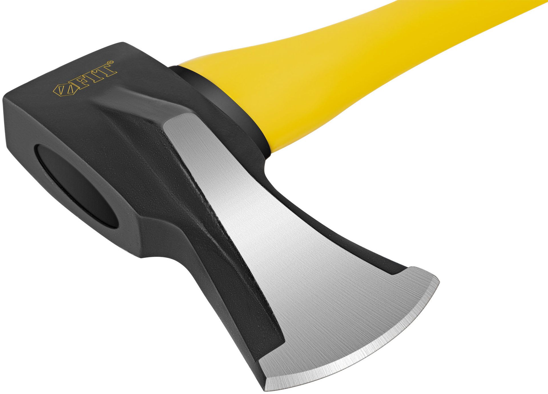 Топор-колун ушастый кованый, фиберглассовая длинная ручка 900 мм, 2000 гр.